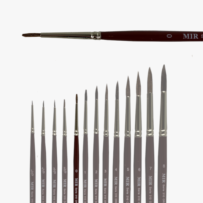 Pincel Redondo Oreja de Buey MIR Ref. 310 - Acuarela (Nº 5/0-8)